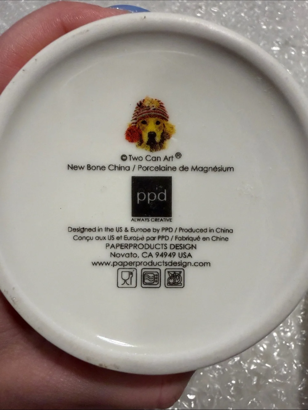 PPD New Bone China Dog & Cat Mug